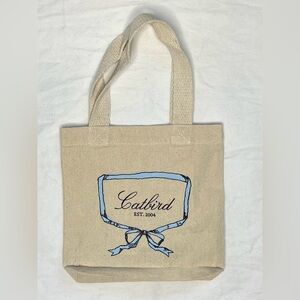 ✨ Catbird Canvas Gift Tote – Boutique Logo Bag – NYC Jewelry Brand